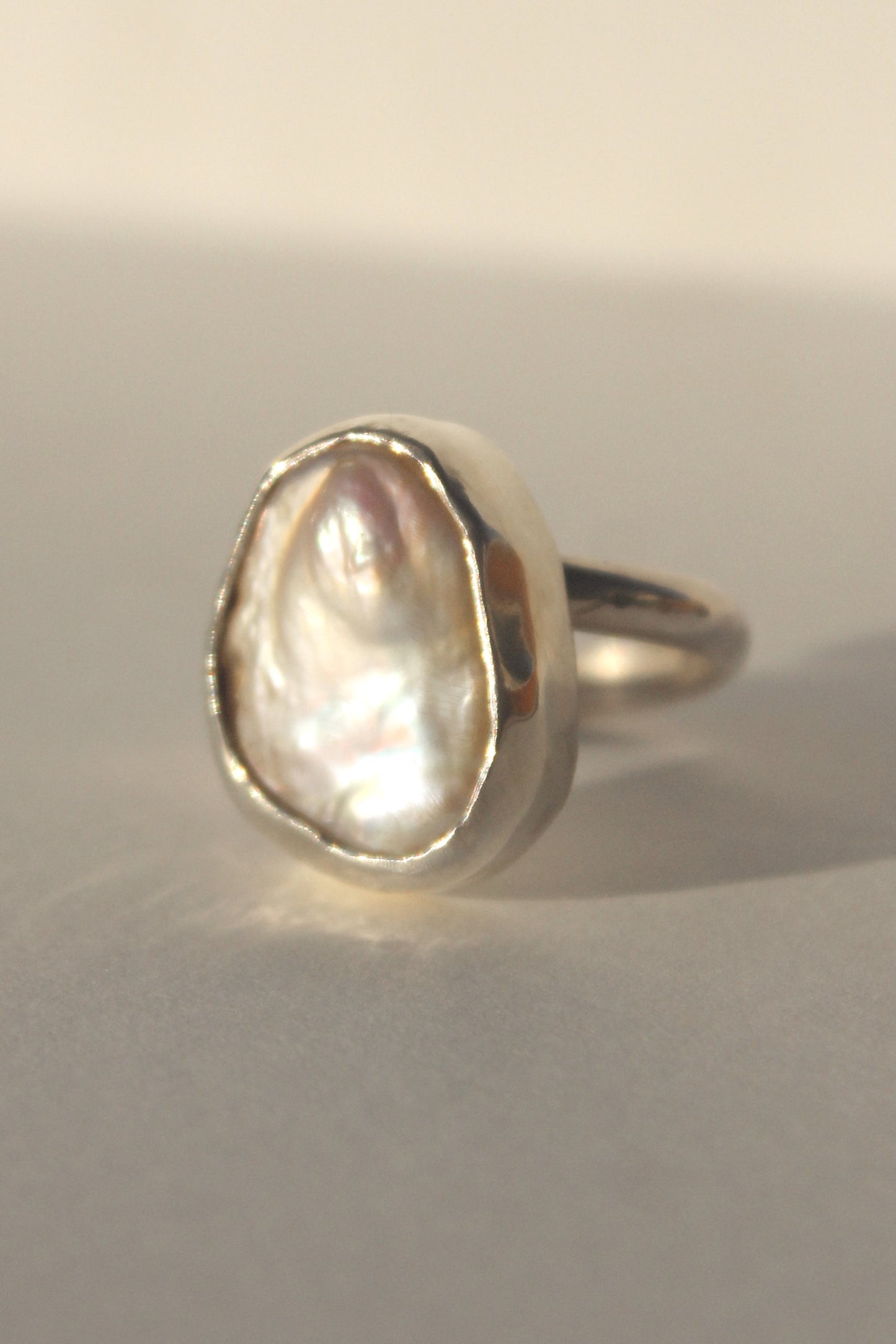 Pearl Ring - adjustable