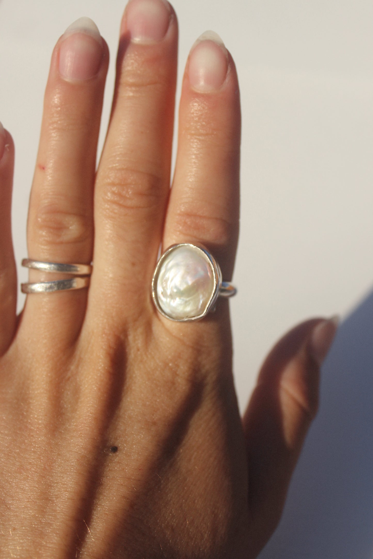 Pearl Ring - adjustable