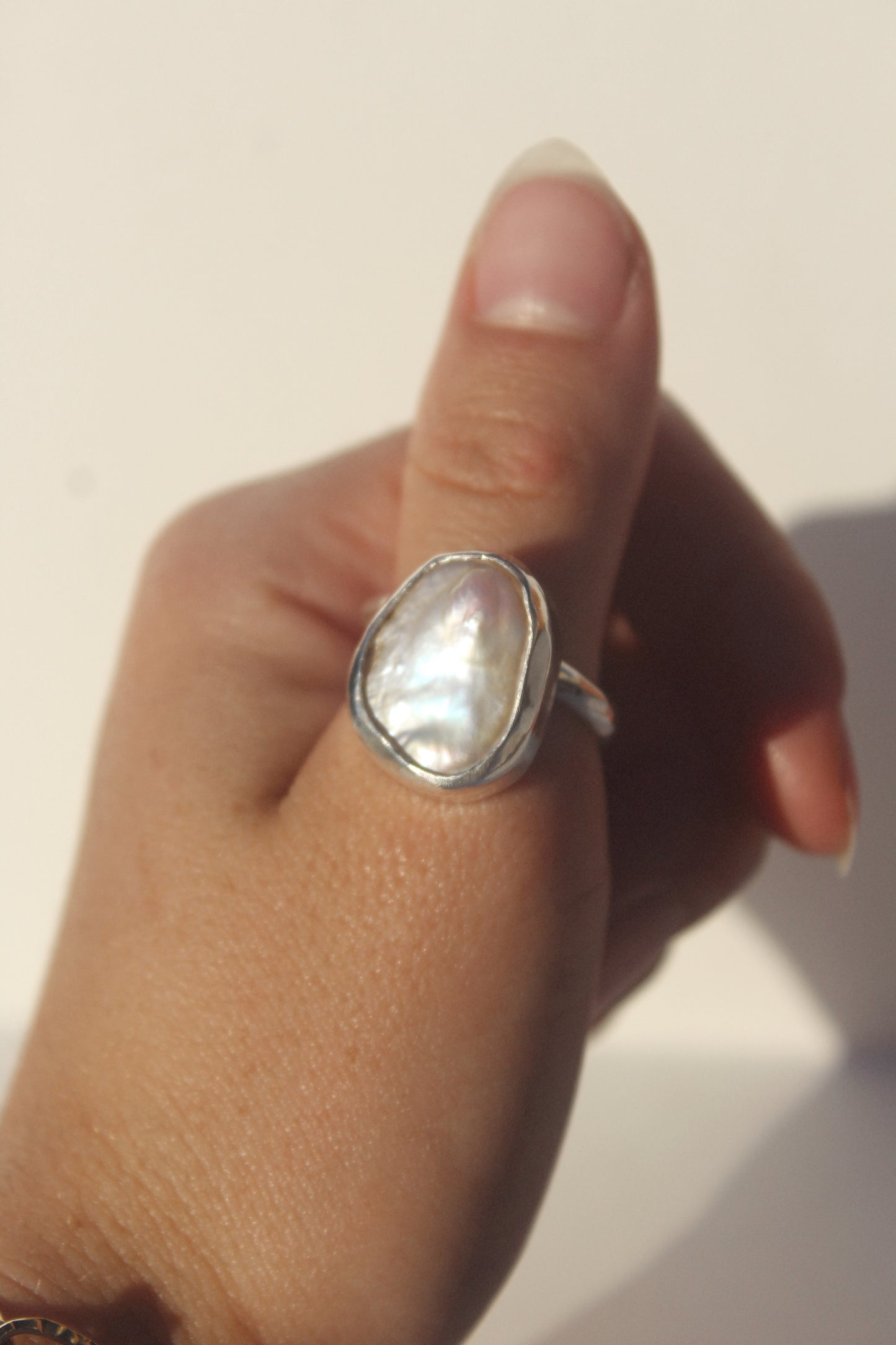 Pearl Ring - adjustable
