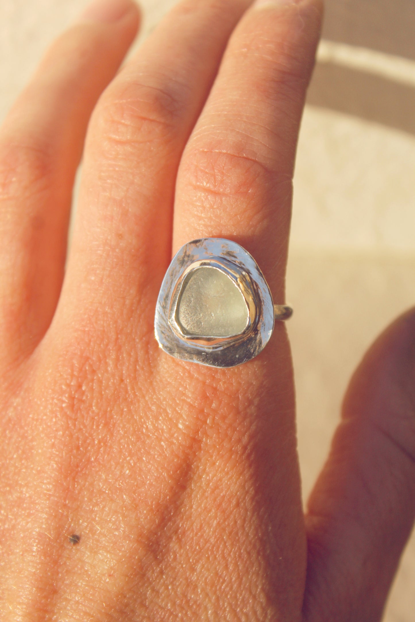 Sea Glass Ring - 8