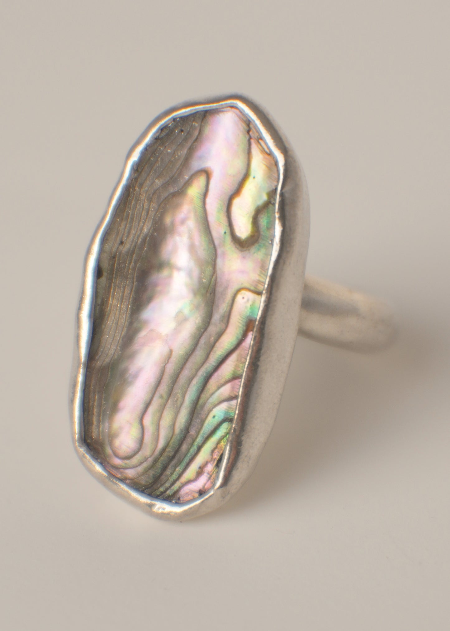 Abalone ring 8.5