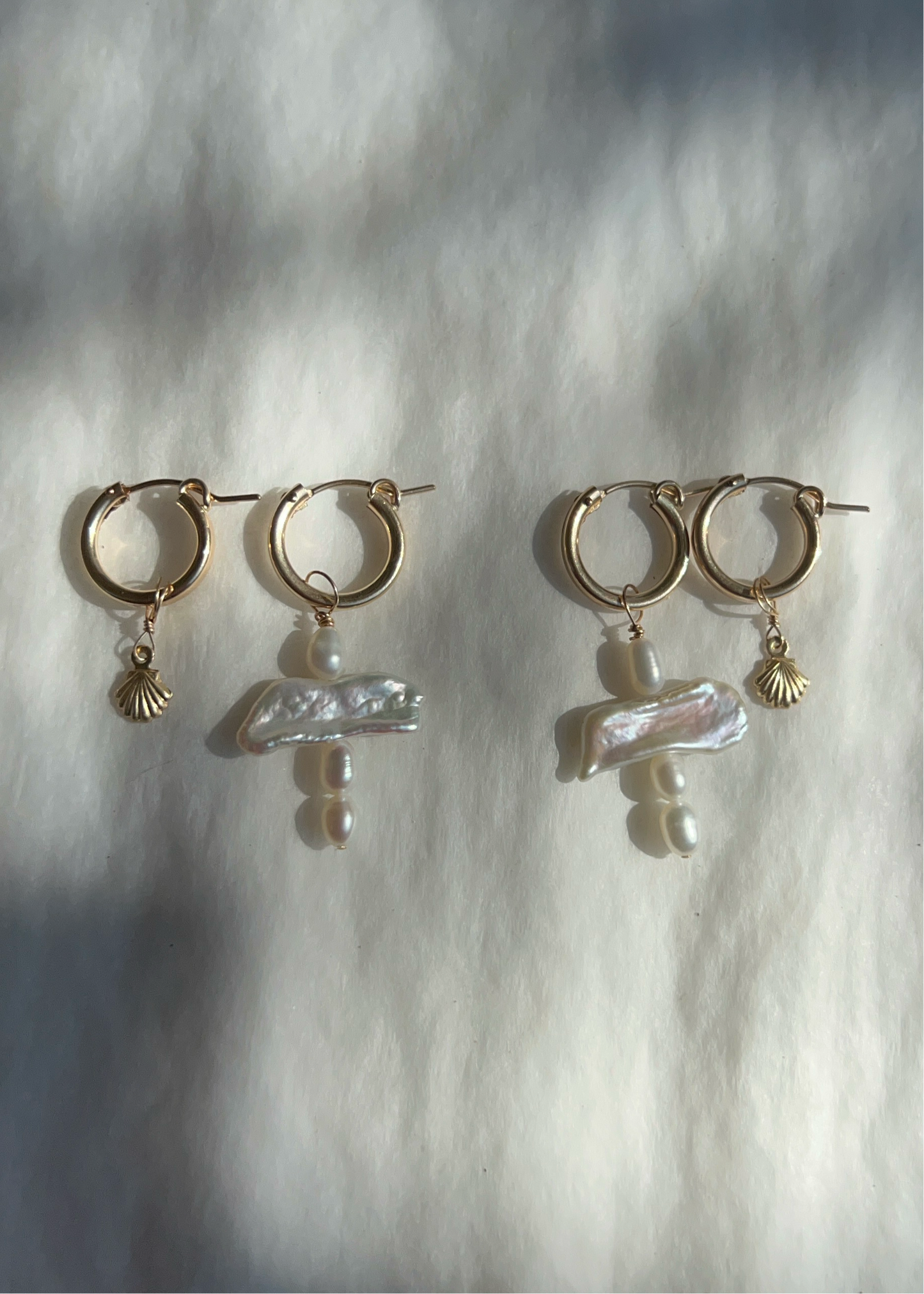 Pearl Cross Charms