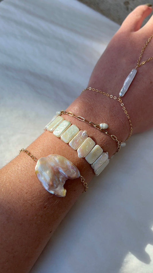 Pink Pearl Bracelet