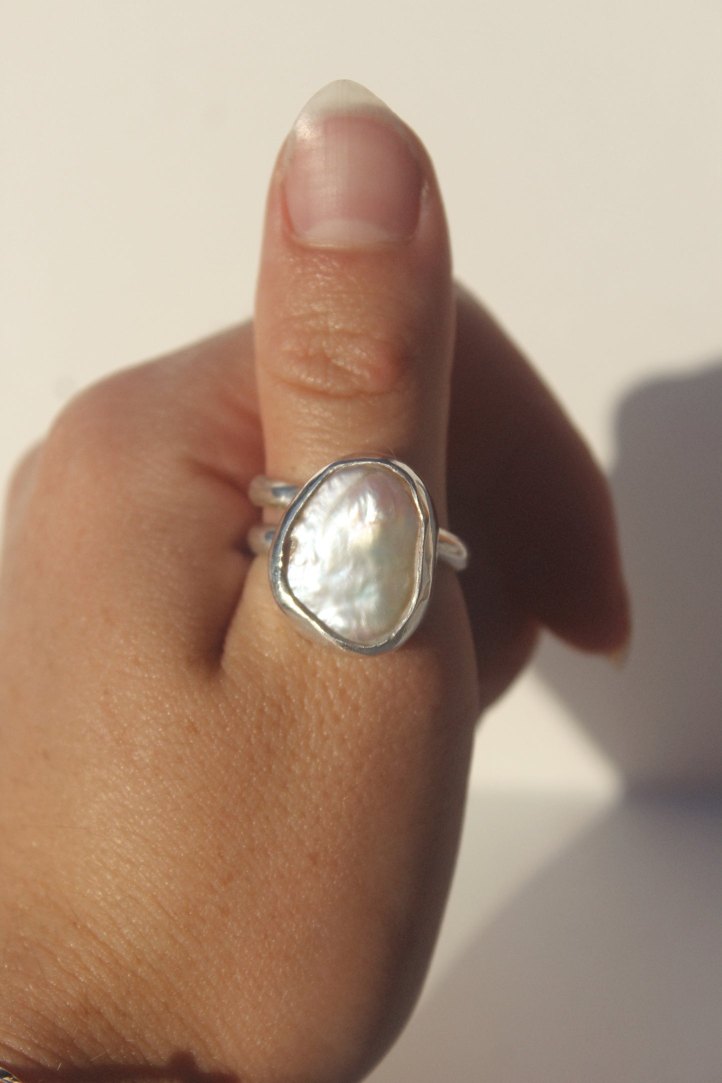 Pearl Ring - adjustable