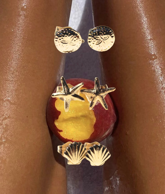 Sand Dollar Studs