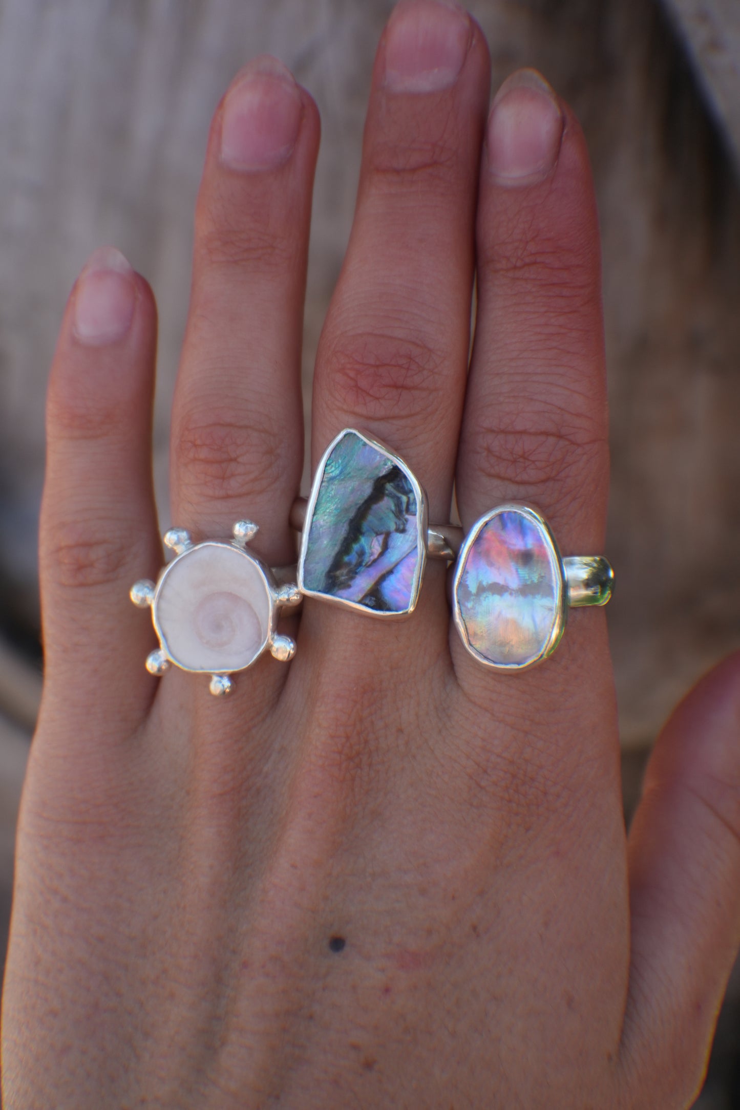 Abalone Ring 6.5