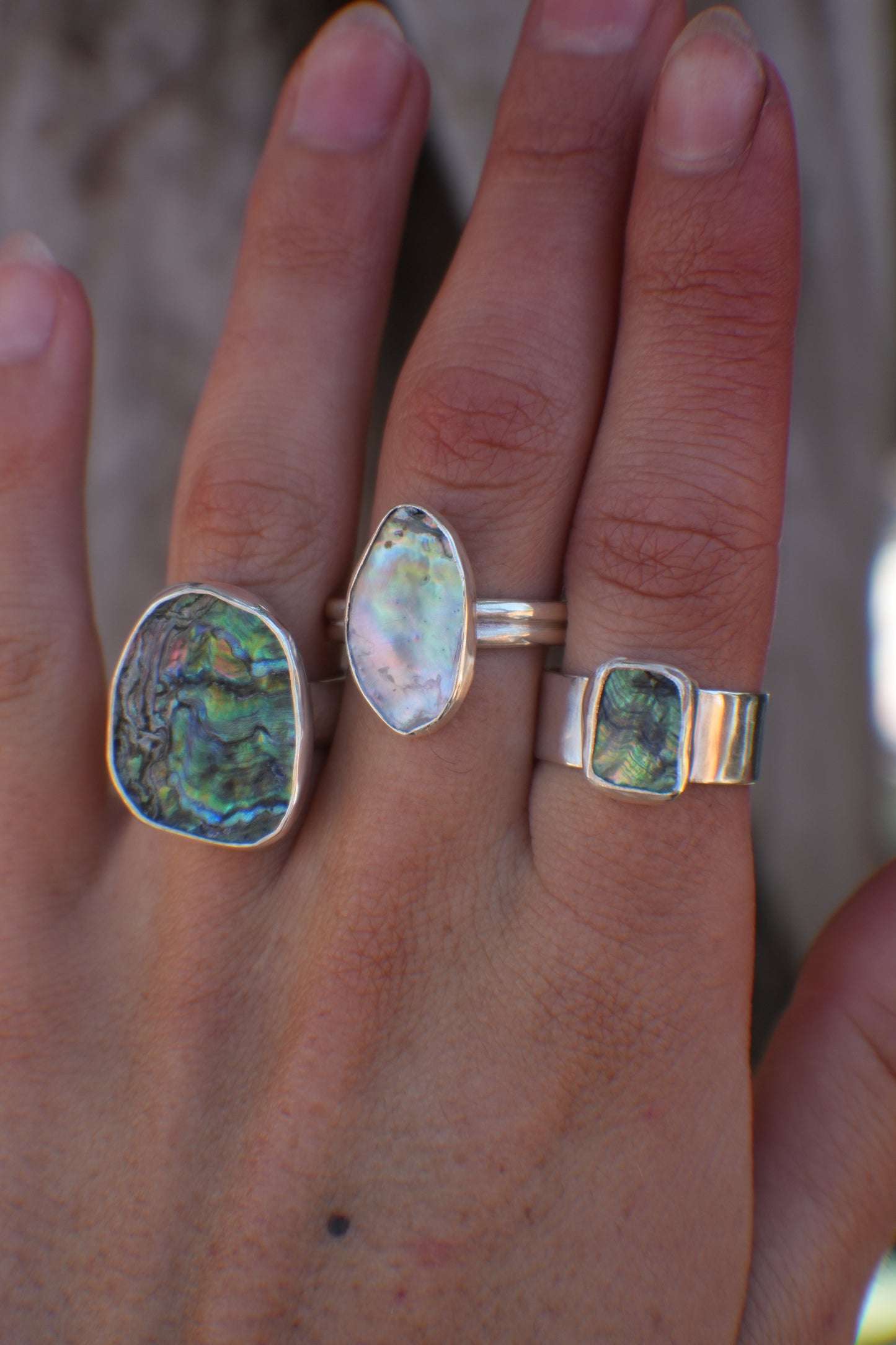 Abalone Ring 8.5