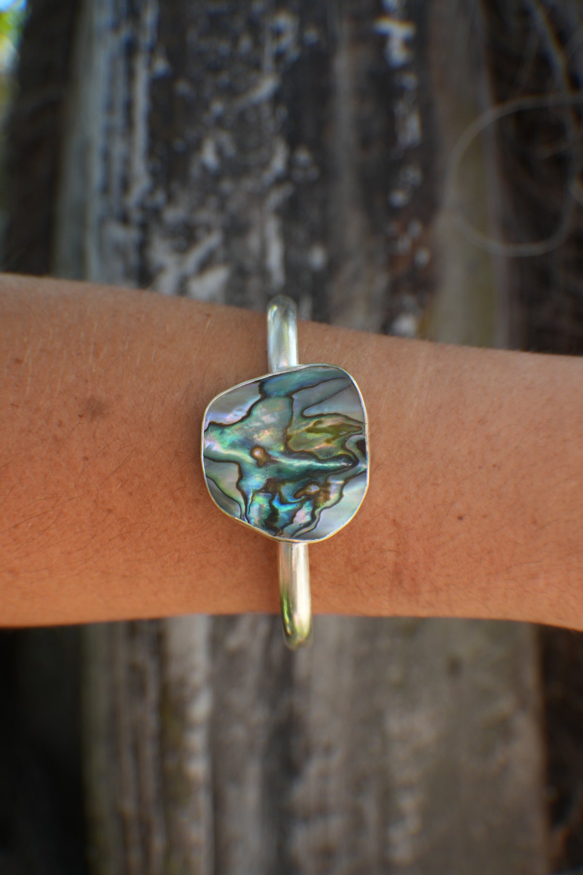 Abalone Cuff - thick band