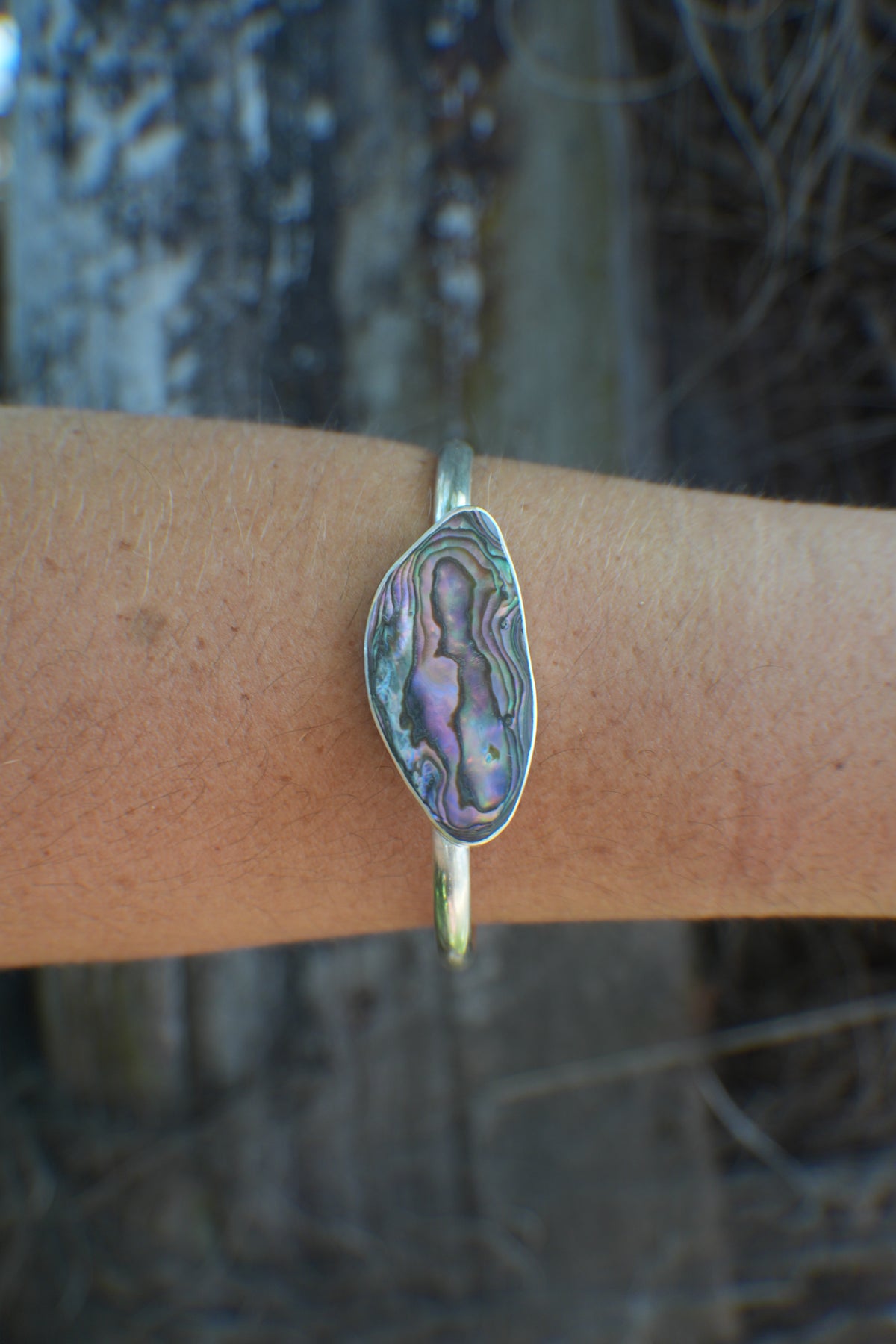 Abalone Cuff - thin band