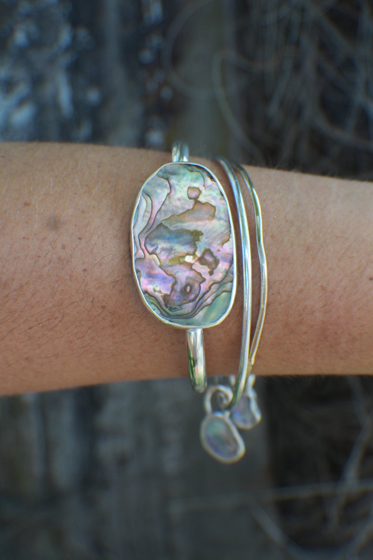 Abalone Cuff - thin band