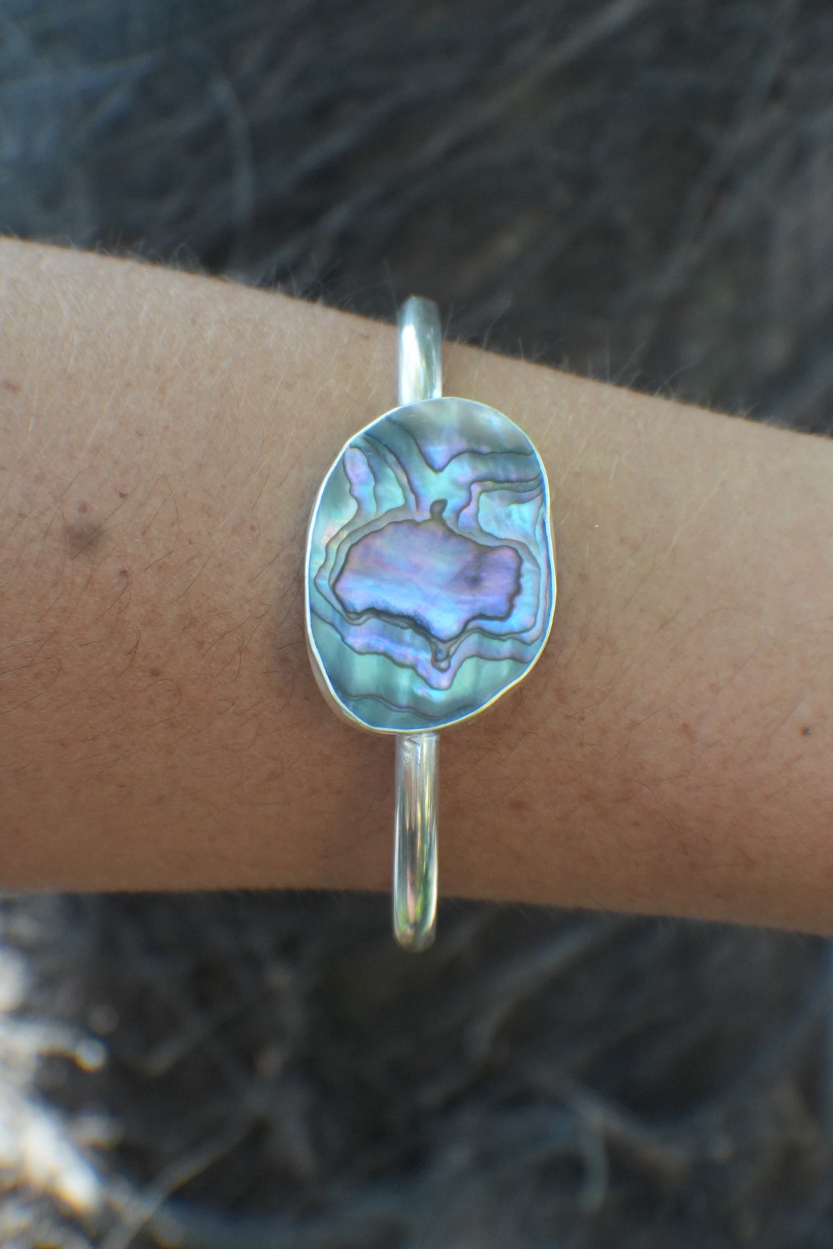 Abalone Cuff - thin band