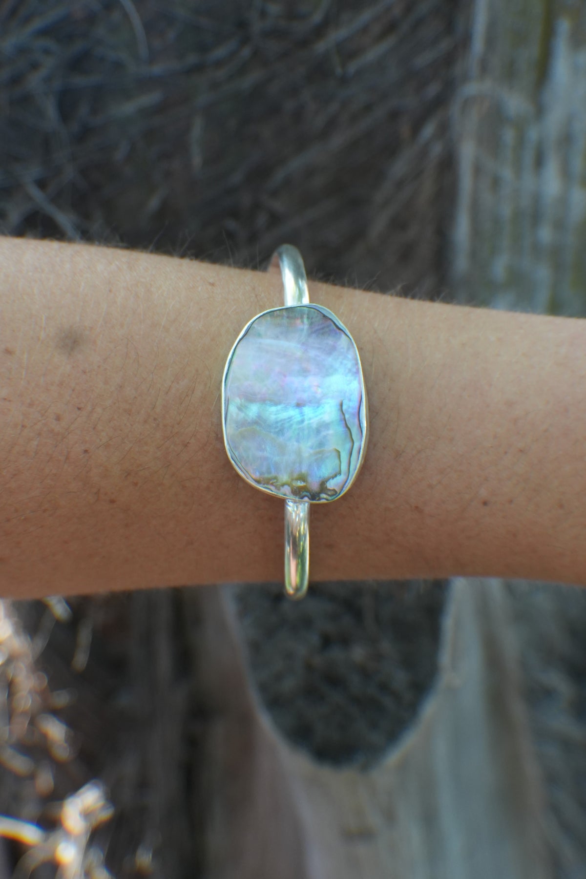 Abalone Cuff - thin band