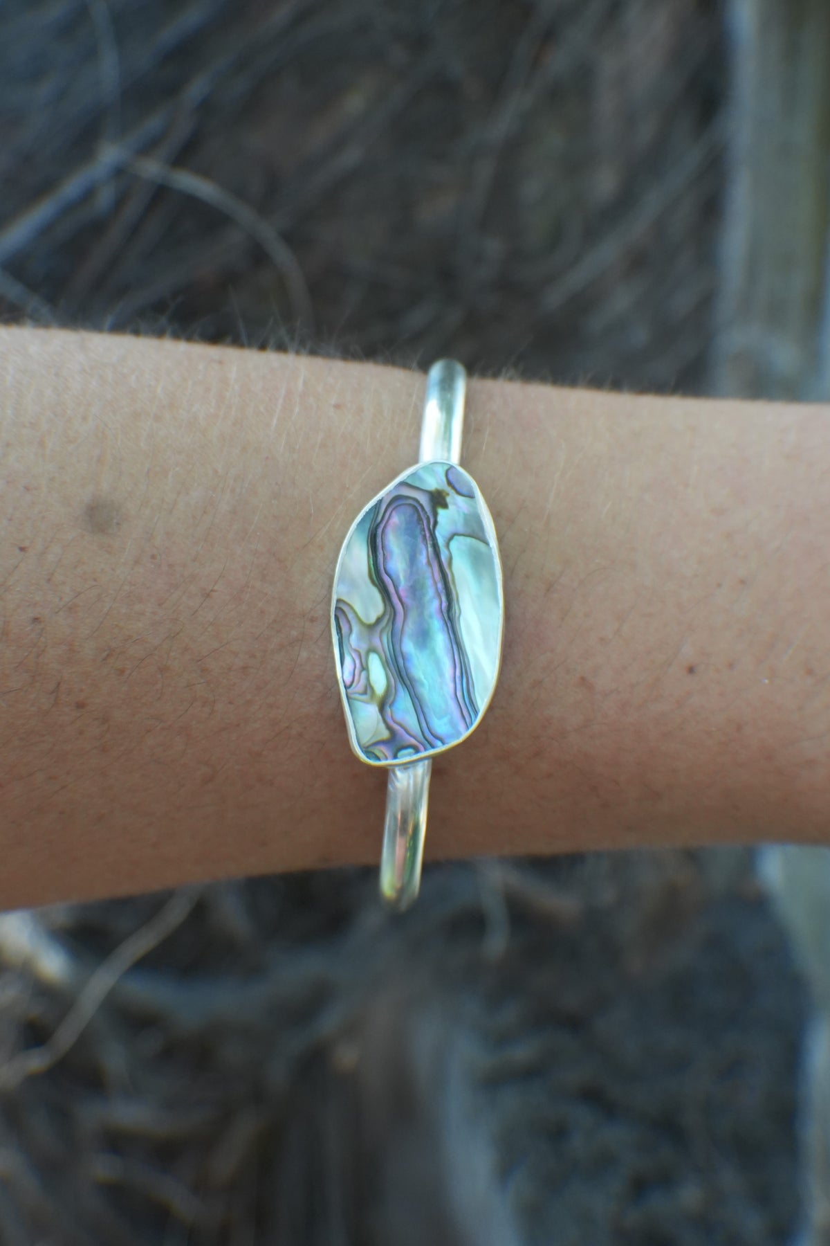 Abalone Cuff - thin band