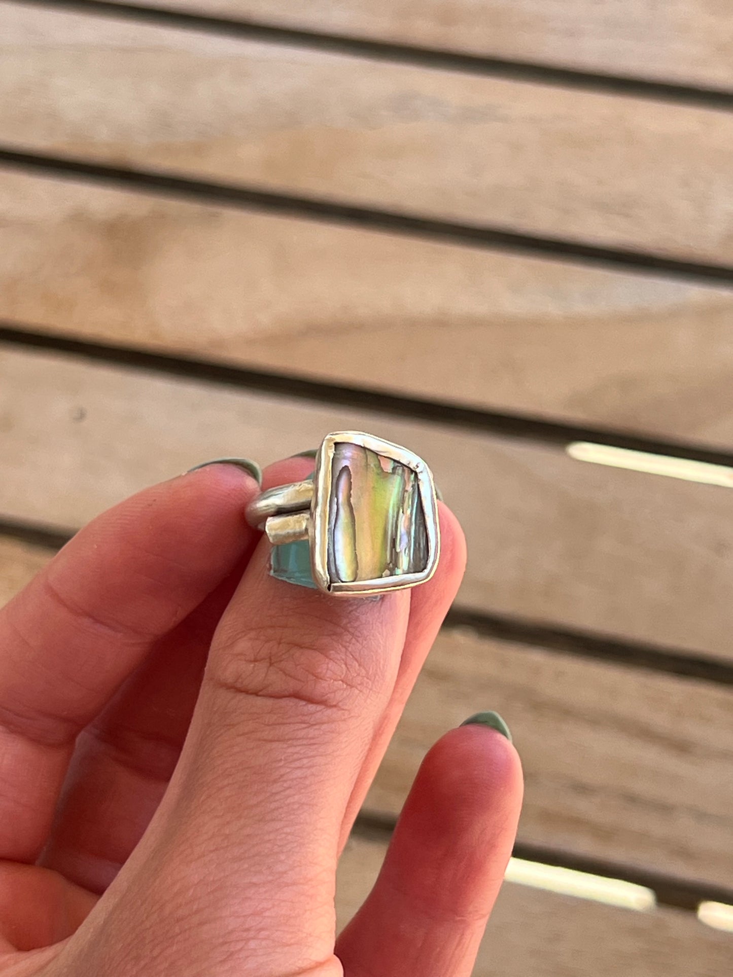 Abalone Ring Size 7-9