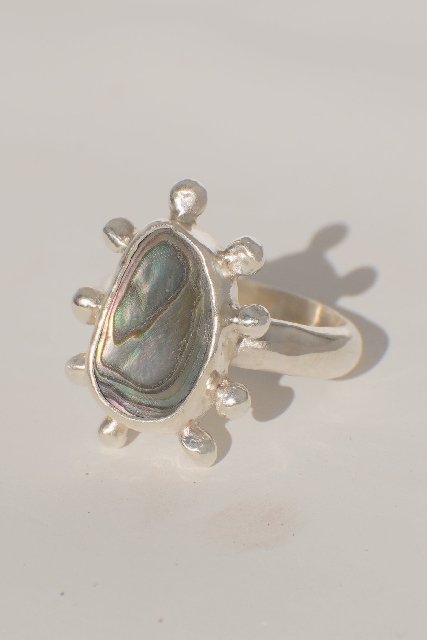 Abalone Dot Ring 6.5