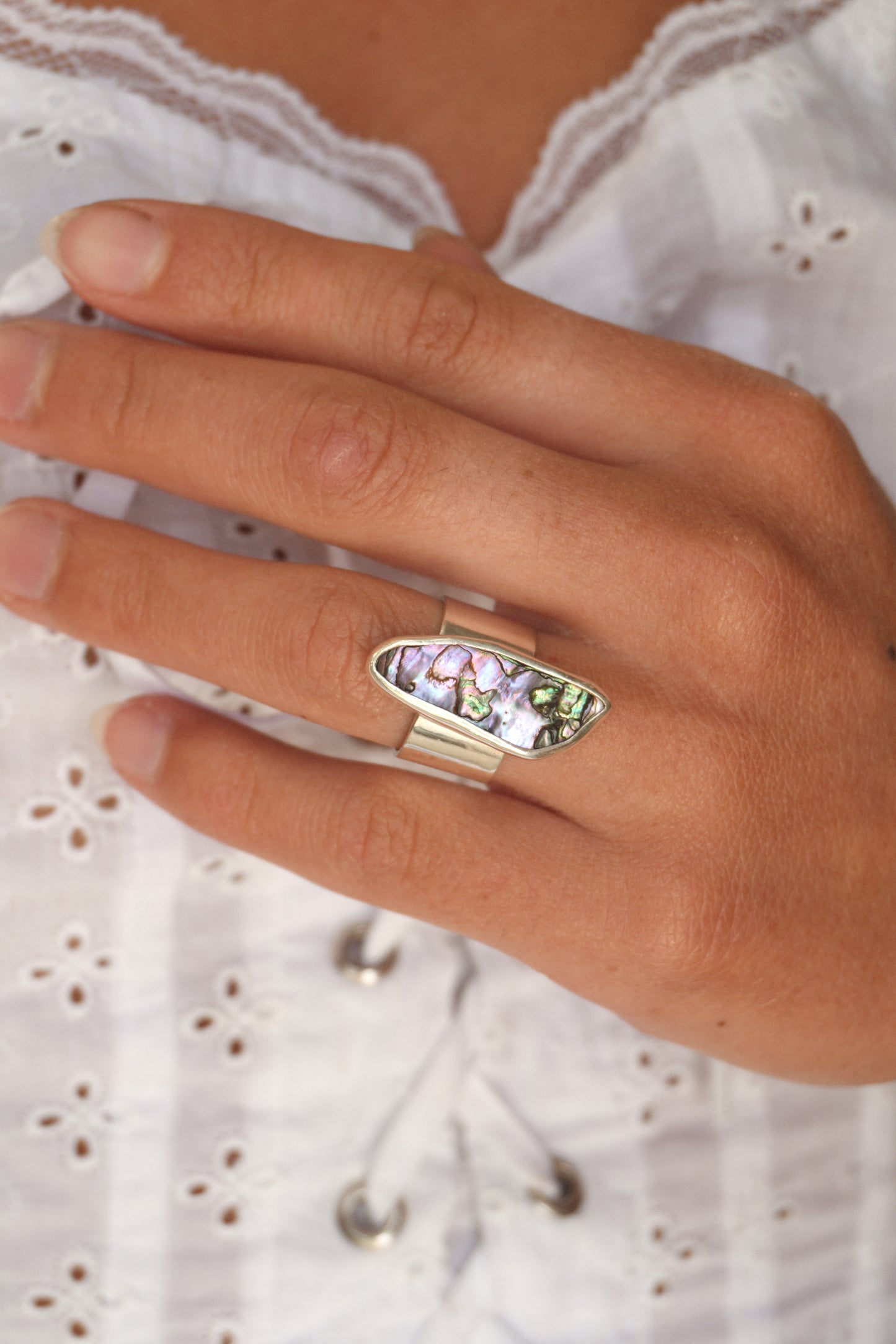 Abalone Ring (rare) 5.5