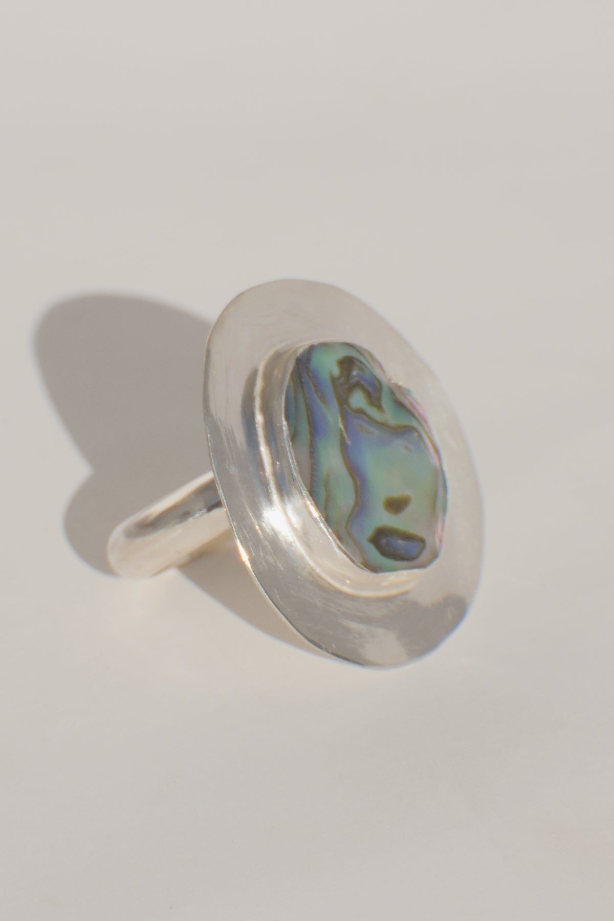 Halo Abalone Ring 5.5