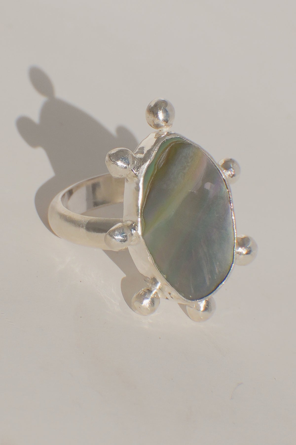 Abalone Dot Ring 6