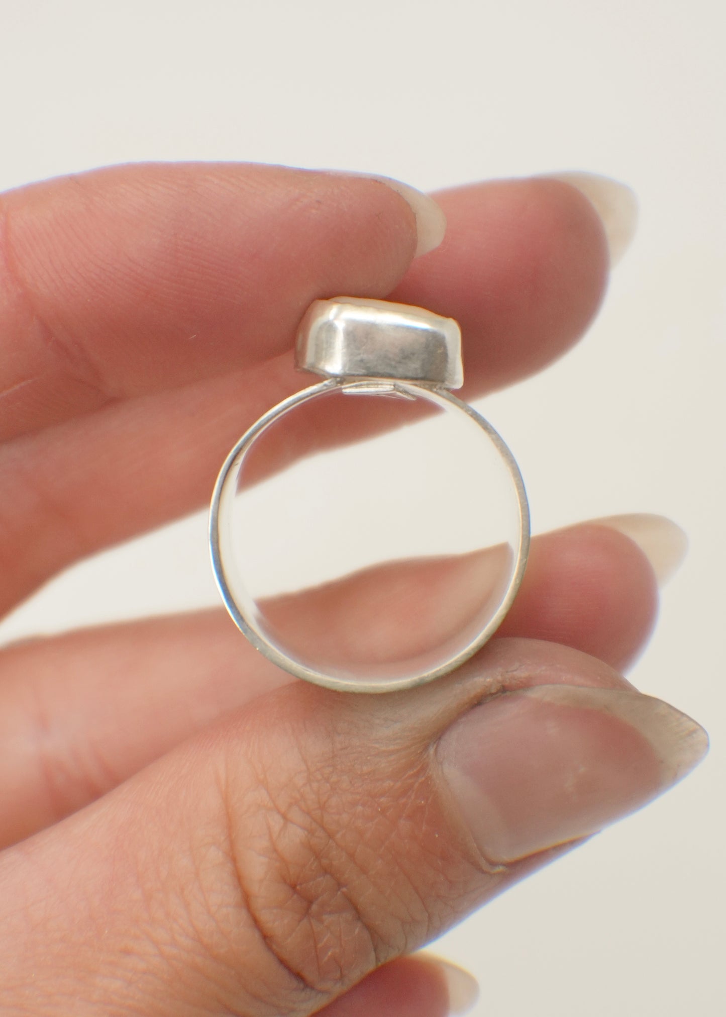 Wide Pearl Ring 7.5