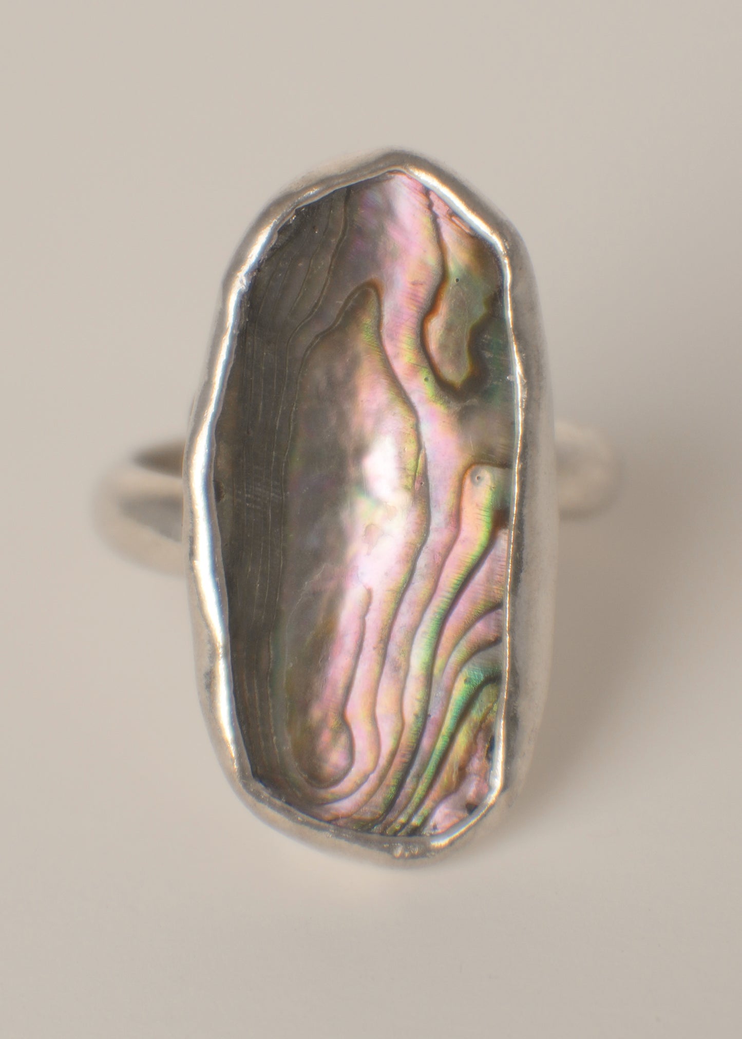 Abalone ring 8.5