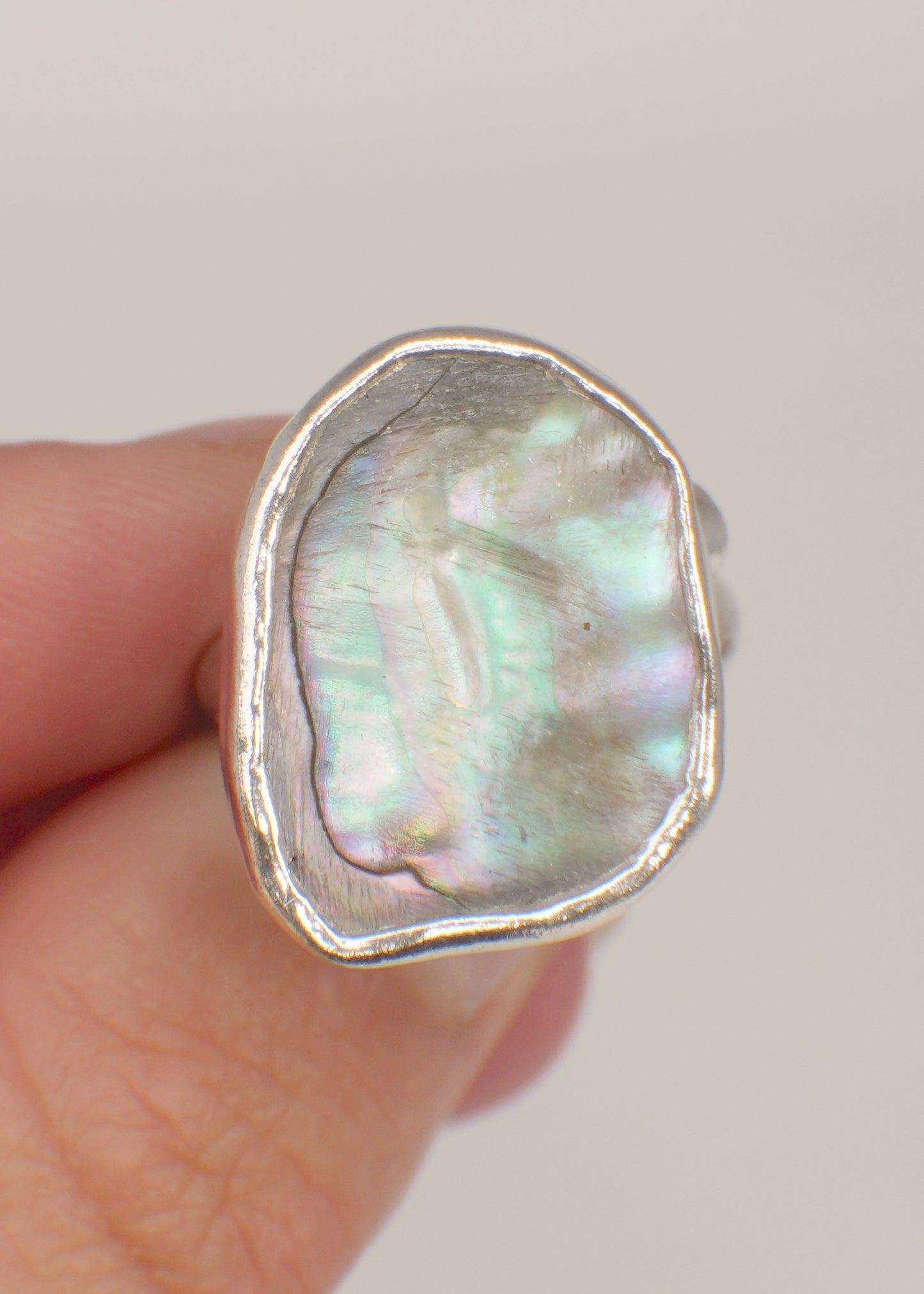Abalone ring 6