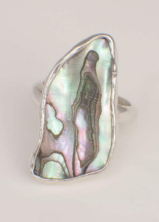 Abalone ring 8.5