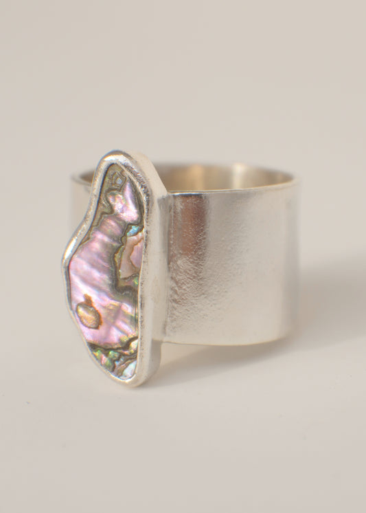Abalone ring 8.5