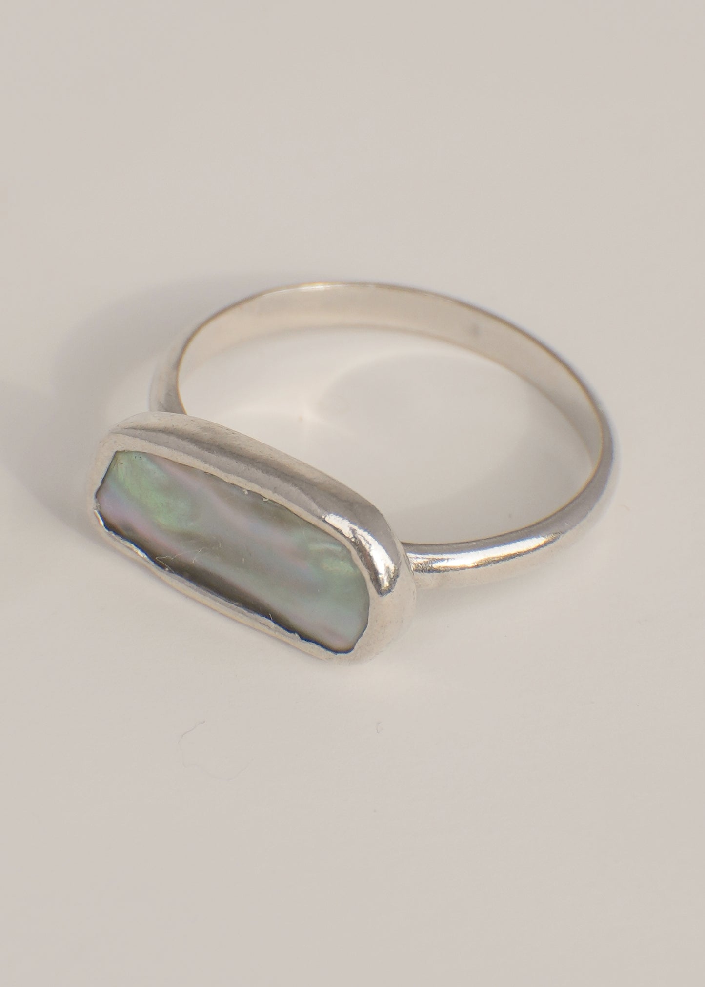 Abalone ring 8.5