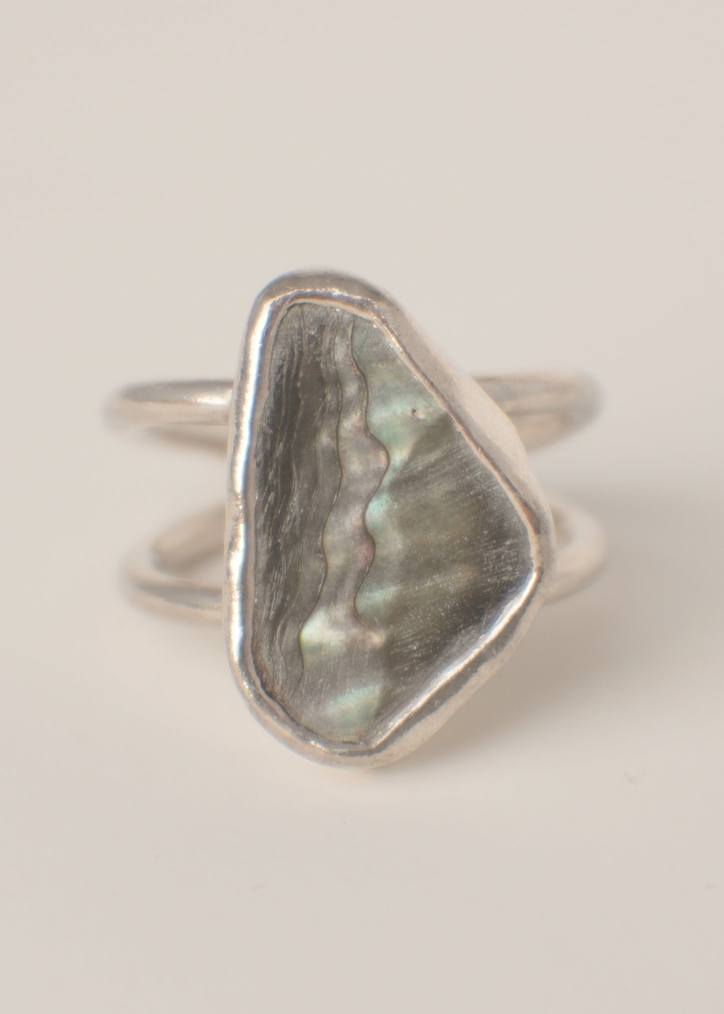 Abalone ring 7.5