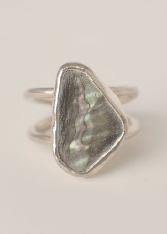 Abalone ring 7.5