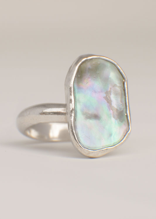 Abalone ring 7