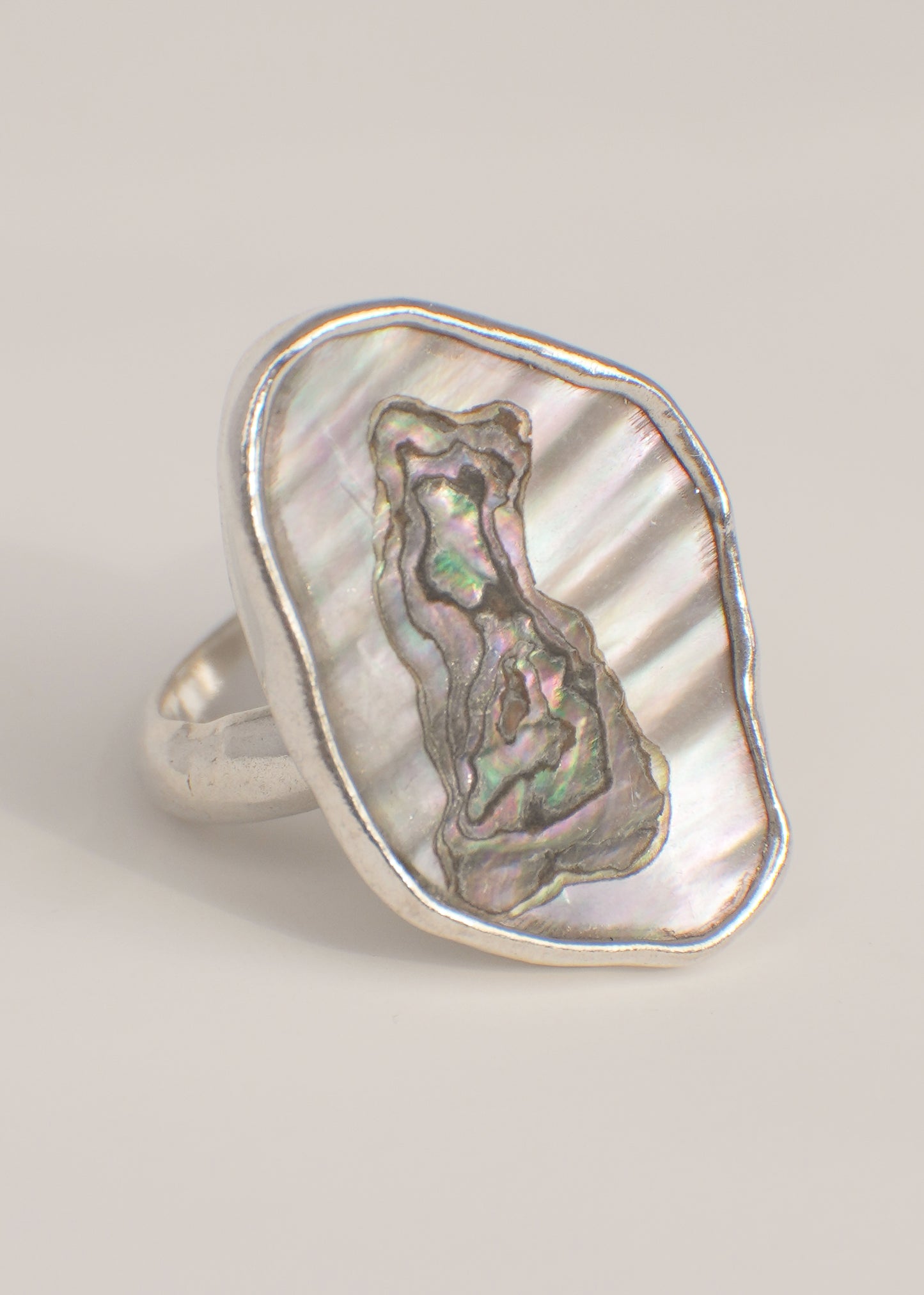 Abalone ring 8.5