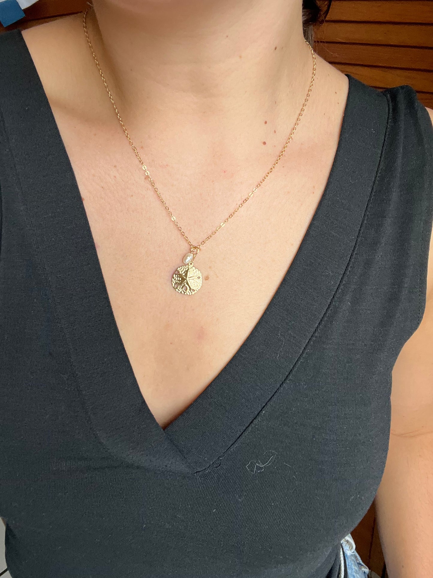 Sand dollar necklace