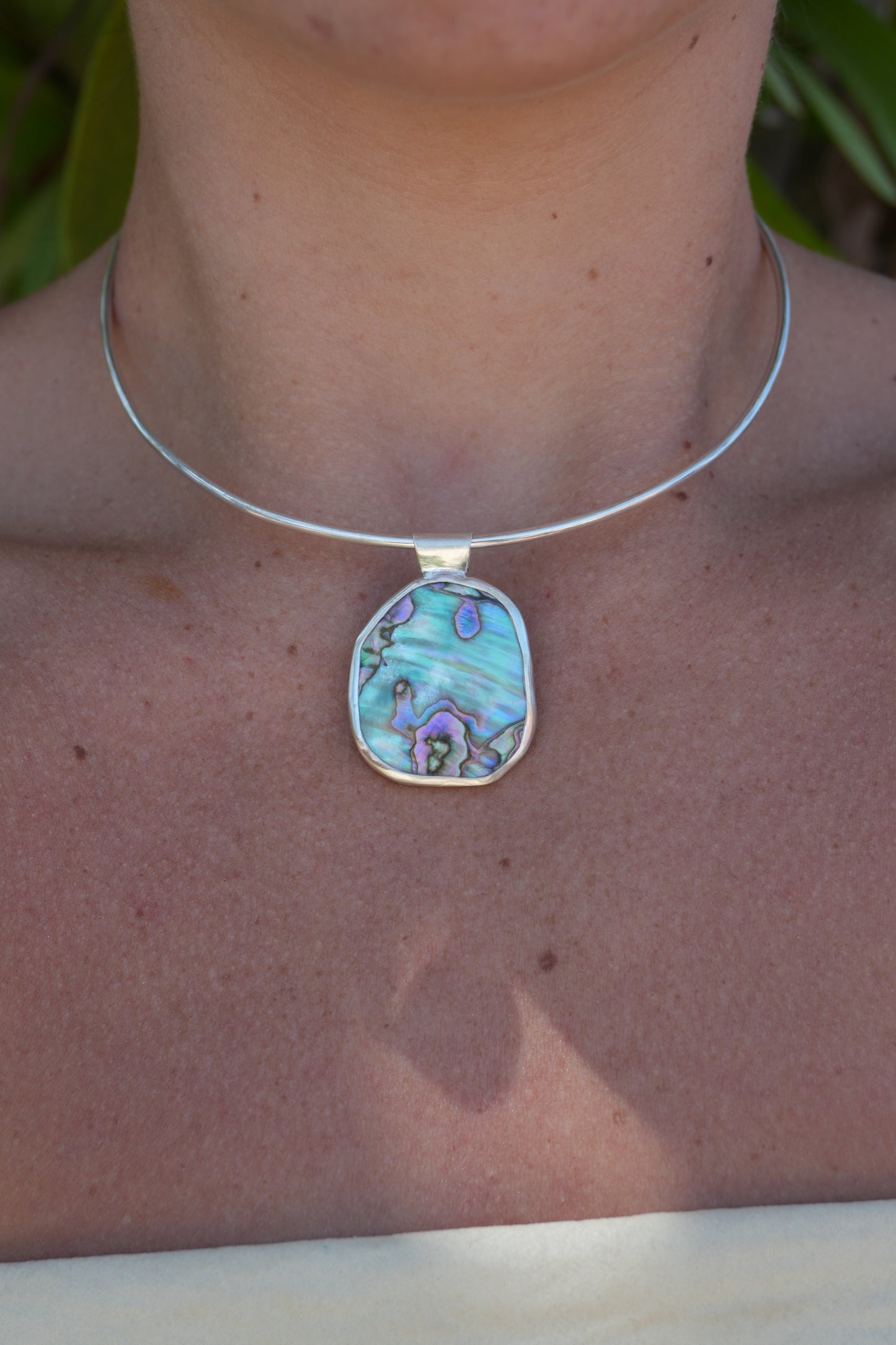Abalone Choker - Reversible