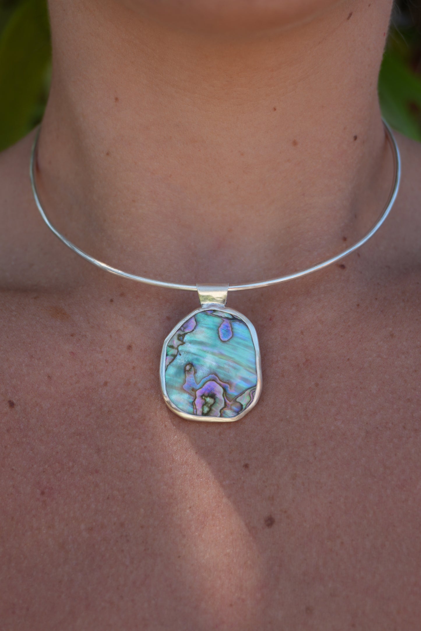 Abalone Choker - Reversible