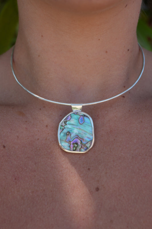 Abalone Choker - Reversible