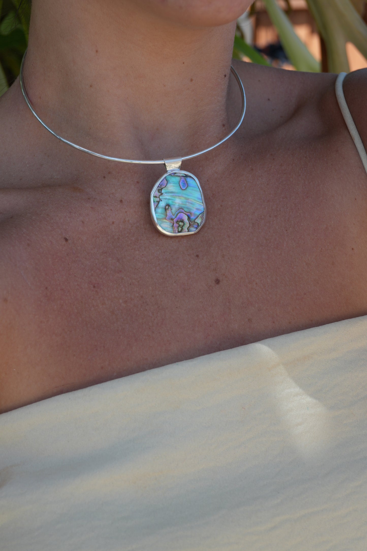 Abalone Choker - Reversible