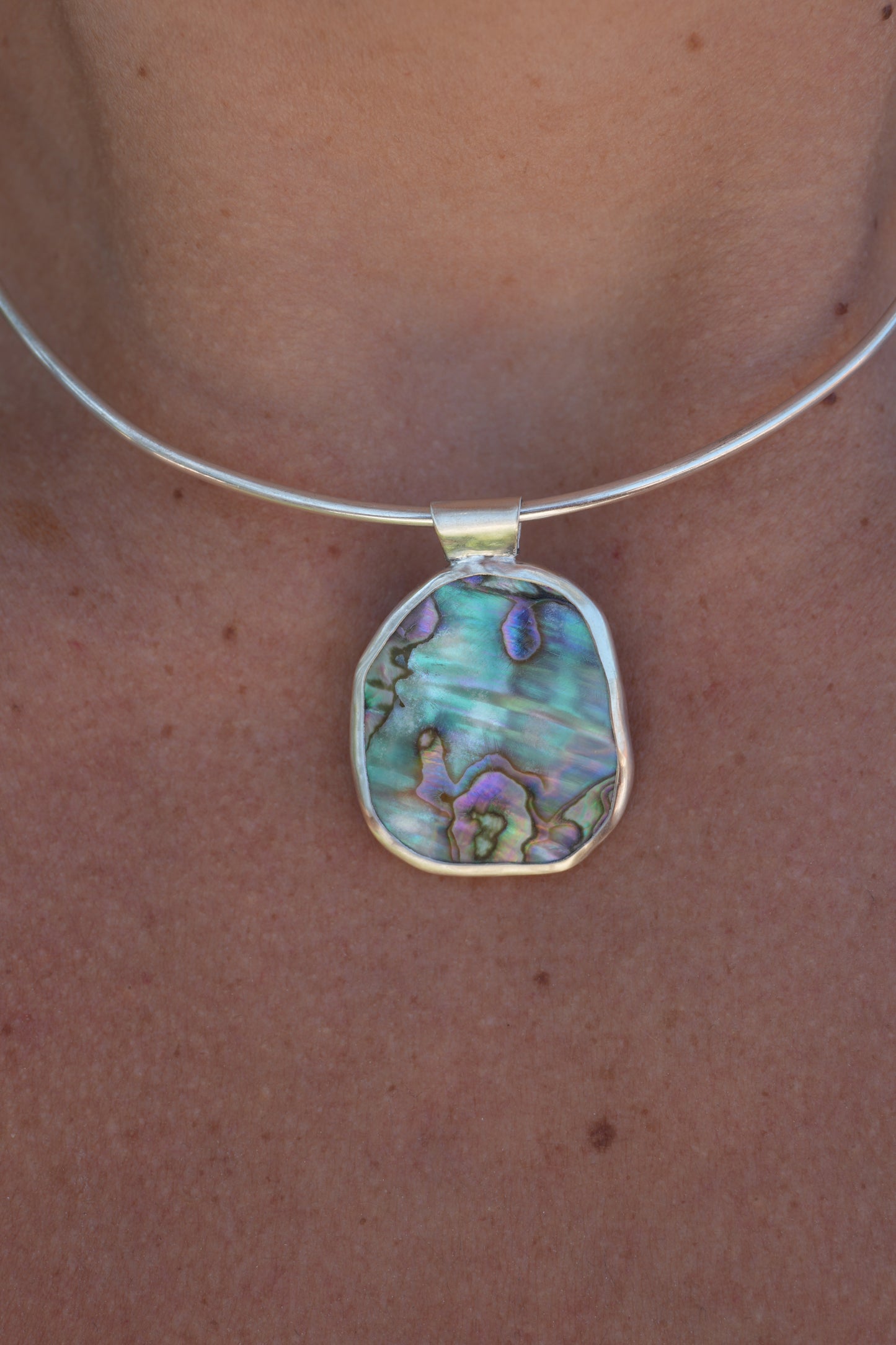 Abalone Choker - Reversible