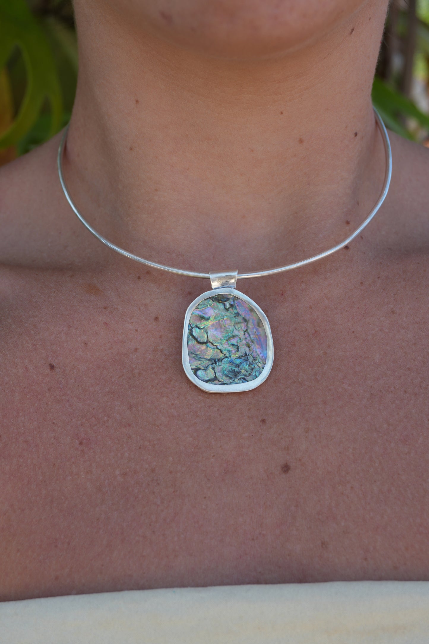 Abalone Choker - Reversible