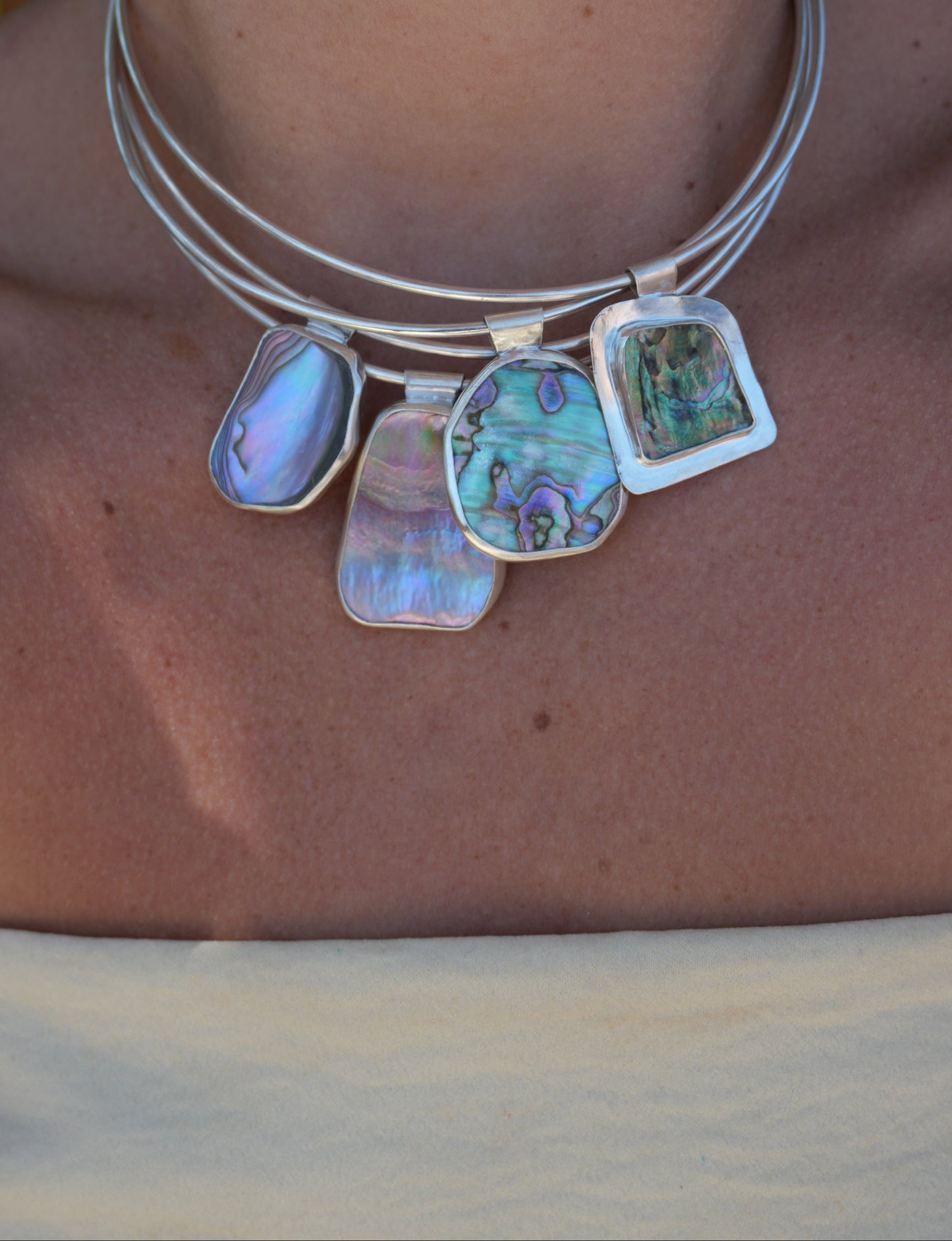 Abalone Choker - Reversible