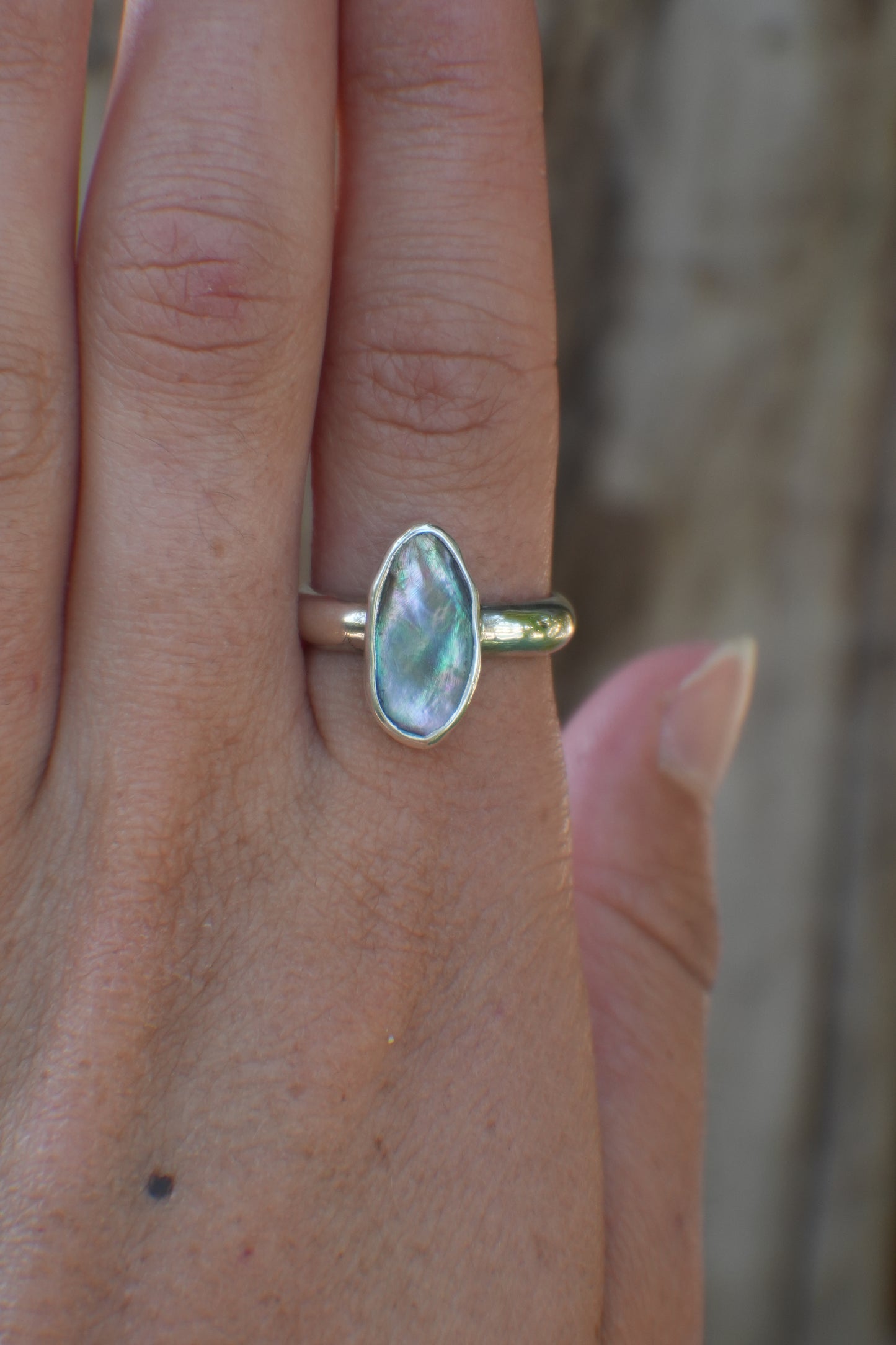 Abalone Ring 7.5