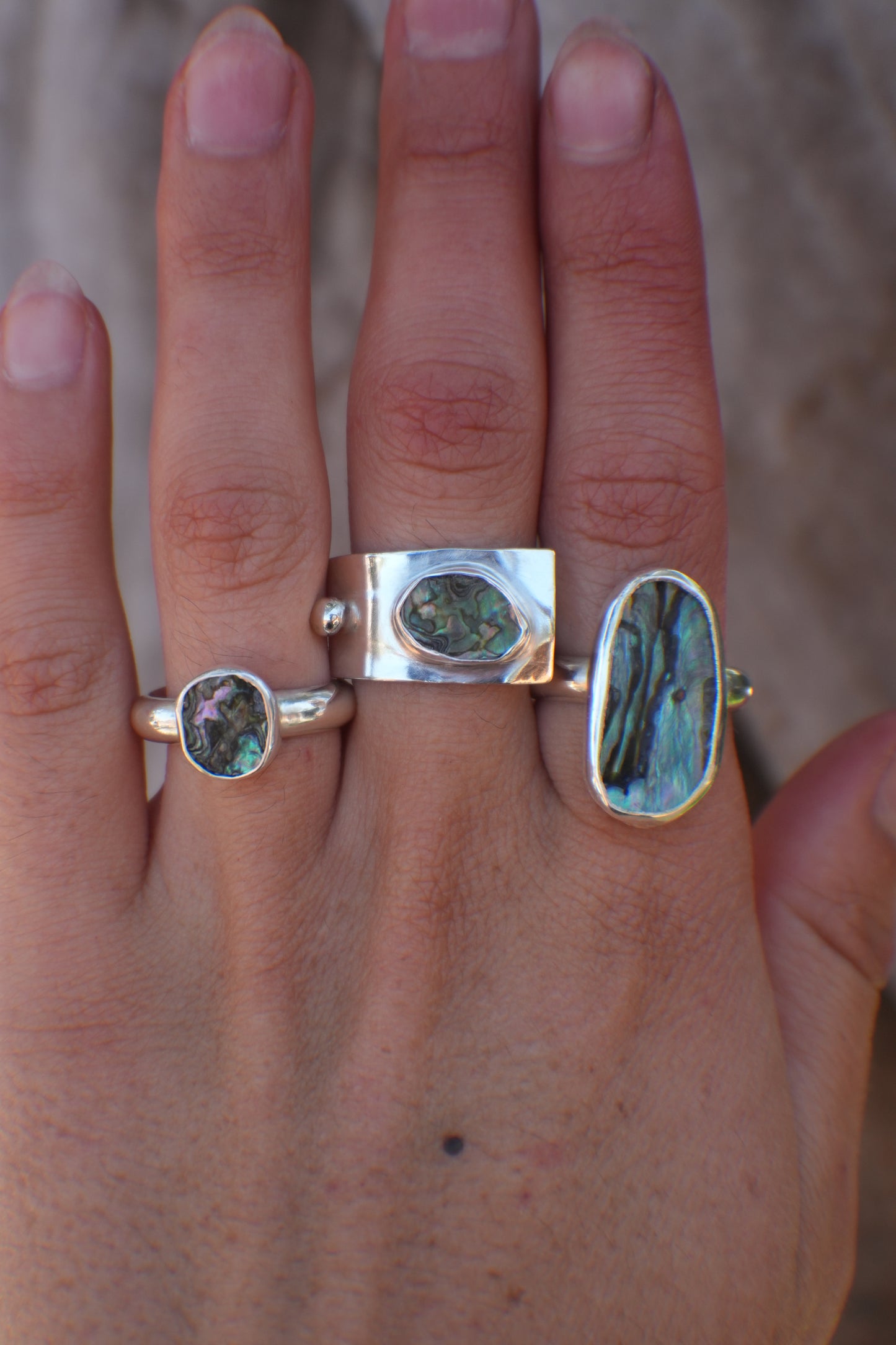 Abalone Ring 7.5