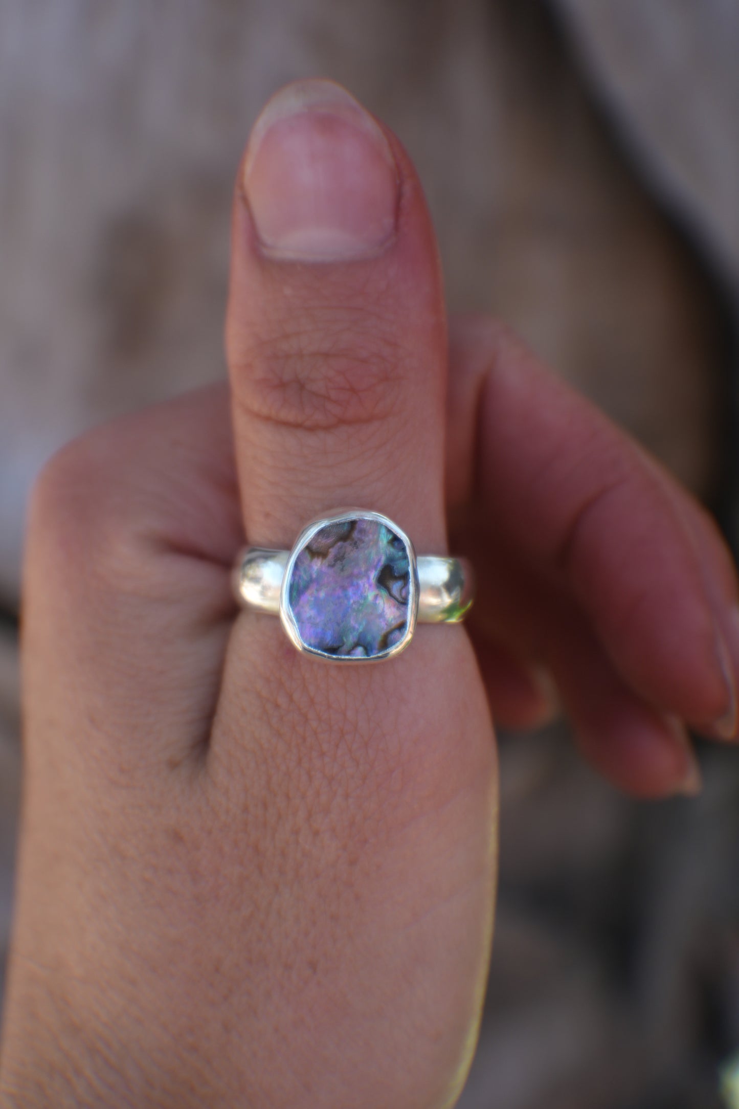 Abalone Ring 8.5