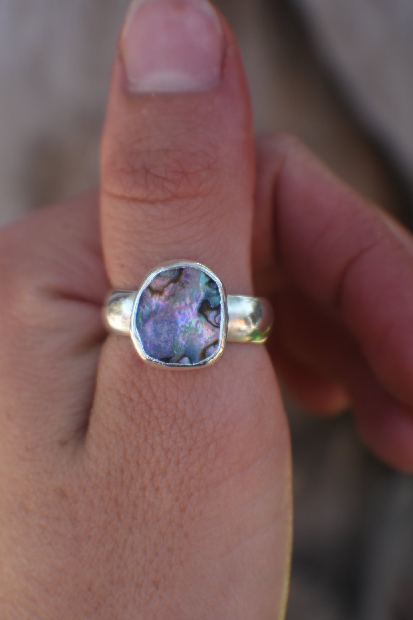 Abalone Ring 8.5