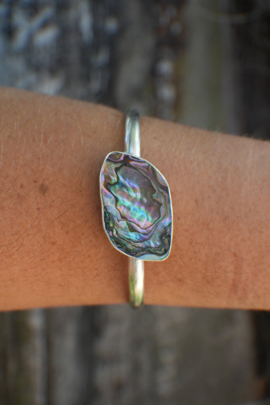 Abalone Cuff - thin band