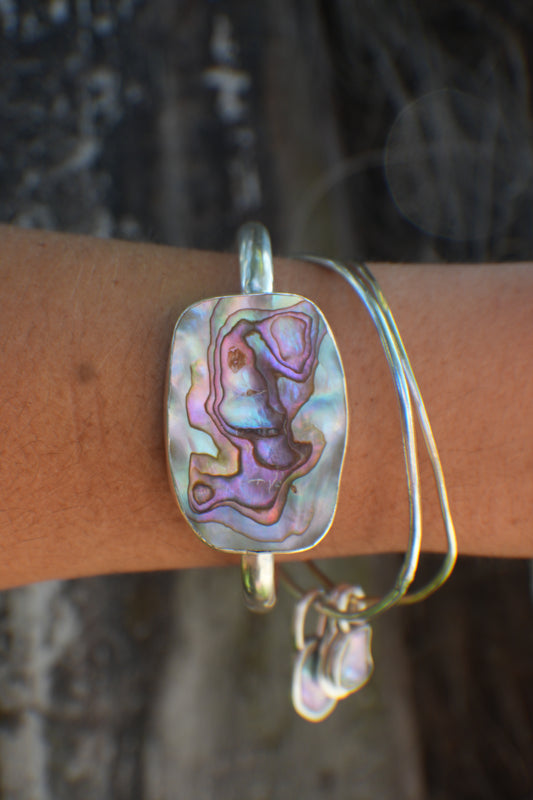 Abalone Cuff - thick band