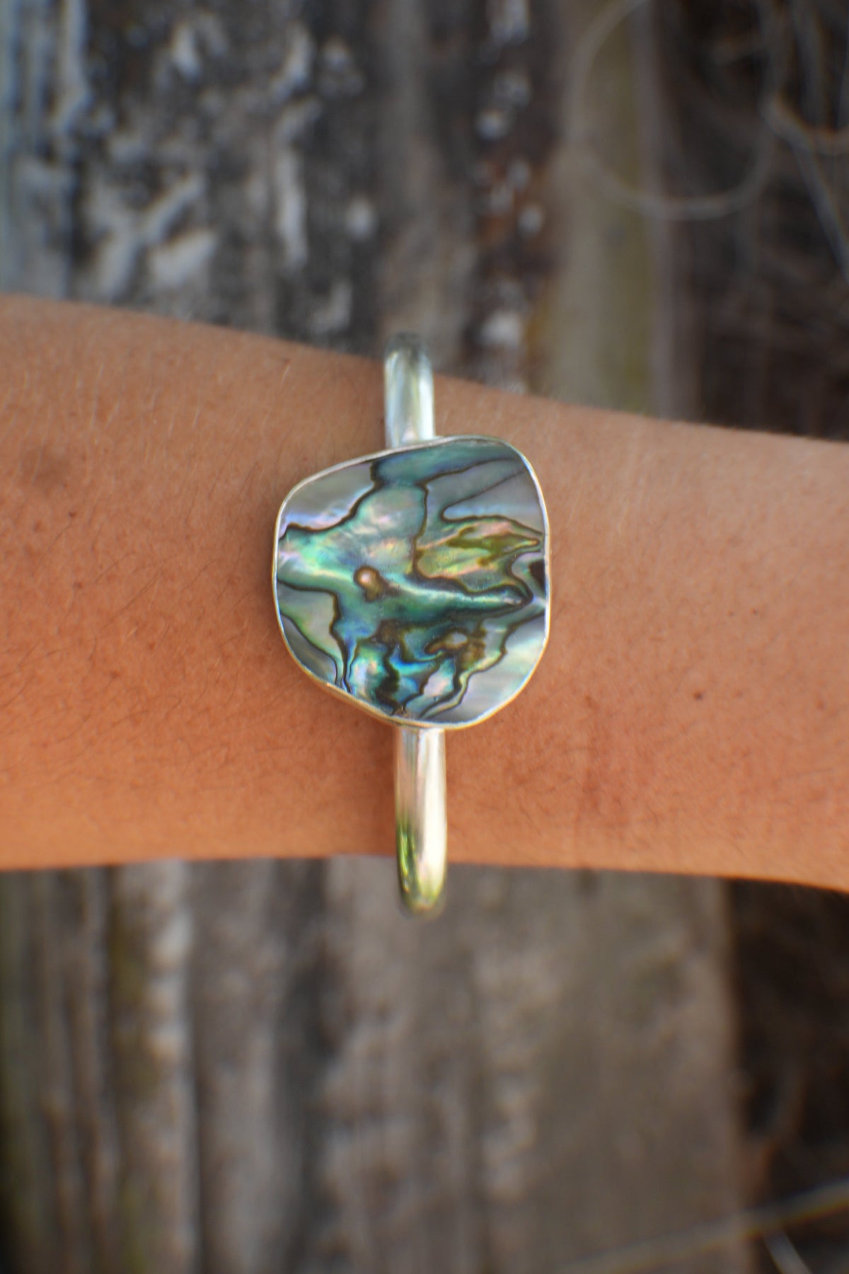 Abalone Cuff - thick band