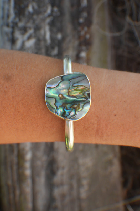 Abalone Cuff - thick band