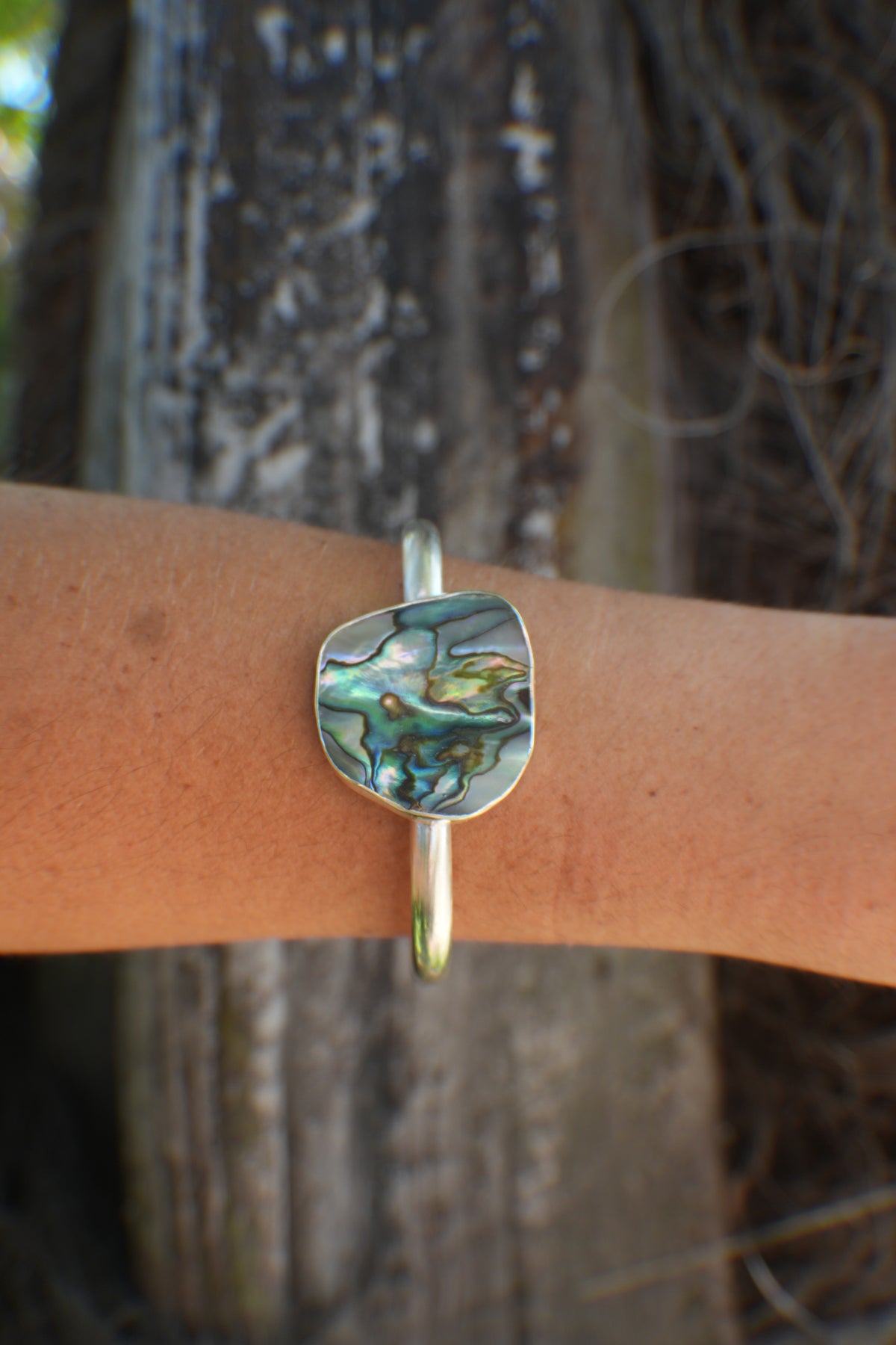Abalone Cuff - thick band