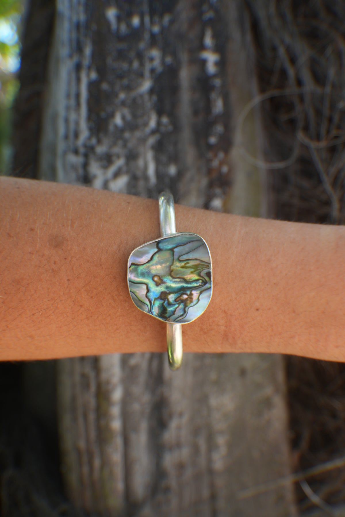 Abalone Cuff - thick band